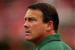 HOUSTON - NOVEMBER 17: Head coach Mark Snyder of the Marshall Thundering Herd looks on during the game with the Houston Cougars at Robertson Stadium November 17, 2007 in Houston, Texas. Houston won 35-28.  (Photo by Stephen Dunn/Getty Images)