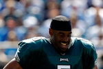 CHARLOTTE, NC - SEPTEMBER 13:  Quarterback Donovan McNabb #5 of the Philadelphia Eagles walks off the field after injuring his knee in the second half of their NFL season opener against the Carolina Panthers at Bank of America Stadium on September 13, 2009 in Charlotte, North Carolina. McNabb did not return to the game.  (Photo by Streeter Lecka/Getty Images)
