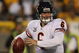 GREEN BAY, WI - SEPTEMBER 13: Jay Cutler #6 of the Chicago Bears looks for a receiver against the Green Bay Packers on September 13, 2009 at Lambeau Field in Green Bay, Wisconsin. The Packers defeated the Bears 21-15. (Photo by Jonathan Daniel/Getty Images)