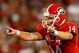 ATHENS, GA - SEPTEMBER 12:  Quarterback Joe Cox #14 of the Georgia Bulldogs directs the offense against the South Carolina Gamecocks at Sanford Stadium on September 12, 2009 in Athens, Georgia.  (Photo by Kevin C. Cox/Getty Images)