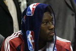 ORLANDO, FL - MAY 30: Ben Wallace #4 of the Cleveland Cavaliers looks on from the bench against the Orlando Magic in Game Six of the Eastern Conference Finals during the 2009 Playoffs at Amway Arena on May 30, 2009 in Orlando, Florida. NOTE TO USER: User expressly acknowledges and agrees that, by downloading and or using this photograph, User is consenting to the terms and conditions of the Getty Images License Agreement  (Photo by Elsa/Getty Images)