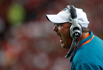 ATLANTA - SEPTEMBER 13:  Head coach Tony Sparano of the Miami Dolphins looks on during the game against the Atlanta Falcons at Georgia Dome on September 13, 2009 in Atlanta, Georgia.  (Photo by Kevin C. Cox/Getty Images)