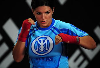 LOS ANGELES, CA - SEPTEMBER 17:  MMA Superstar Gina Carano is seen during the Workout/Media Day with Kimbo Slice and Gina Carano at the Legends Mixed Martial Arts Training Center on September 17, 2008 in Los Angeles, California.  (Photo by Robert Laberge/Getty Images)