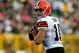 GREEN BAY, WI - AUGUST 15:  Quarterback Brady Quinn #10 of the Cleveland Browns looks to pass the ball against the Green Bay Packers during the preseason game at Lambeau Field on August 15, 2009 in Green Bay, Wisconsin.  (Photo by Jonathan Daniel/Getty Images)