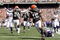 CLEVELAND - SEPTEMBER 13:  Joshua Cribbs #16 of the Cleveland Browns scores a touchdown as Eric Wright #24 celebrates against the Minnesota Vikings at Cleveland Browns Stadium on September 13, 2009 in Cleveland, Ohio.  (Photo by Matt Sullivan/Getty Images)