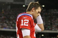 FOXBORO, MA - SEPTEMBER 14: Quarterback Tom Brady #12 of the New England Patriots leaves the field during the fourth quarter against the Buffalo Bills on September 14, 2009 at Gillette Stadium in Foxboro, Massachusetts. (Photo by Jim Rogash/Getty Images)