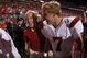 COLUMBUS, OH - SEPTEMBER 13:  Head coach Pete Carroll and Matt Barkley #7 of the Southern California Trojans leave the field after defeating the Ohio State Buckeyes 18-15 on September 13, 2009 at Ohio Stadium in Columbus, Ohio.  (Photo by Gregory Shamus/Getty Images)