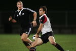 ROTORUA, NEW ZEALAND - JUNE 21:  Ed Fairhurst of Canada looks to pass the ball during the match between the New Zealand Under 21's and Canada at Rotorua International Stadium on June 21, 2007 in Rotorua, New Zealand.  (Photo by Phil Walter/Getty Images) 