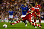 GLASGOW, UNITED KINGDOM - SEPTEMBER 19: Kevin Thomson of Rangers tackles Serdar Tasci of VfB Stuttgart during the UEFA Champions League match between Rangers and VfB Stuttgart at Ibrox Park  September 19, 2007 in Glasgow, Scotland.  (Photo by Jeff J Mitchell/Getty Images)