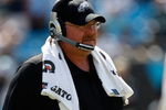 CHARLOTTE, NC - SEPTEMBER 13:  Head Coach of the Philadelphia Eagles, Andy Reid, stands on the field during their NFL season opener against the Carolina Panthers at Bank of America Stadium on September 13, 2009 in Charlotte, North Carolina.  (Photo by Streeter Lecka/Getty Images)