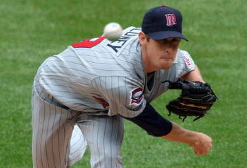 NEW YORK - MAY 17:  Kevin Slowey #59 of the Minnesota Twins pitches against the New York Yankees on May 17, 2009 at Yankee Stadium in the Bronx borough of New York City.  (Photo by Jim McIsaac/Getty Images)