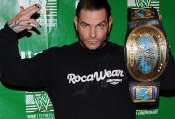 NEW YORK - DECEMBER 18:  Wrestler Jeff Hardy attends the WWE and USA Network help U.S Marine Corp Toys for Tots Foundation event at the NBC Experience store on December 18, 2007 in New York City.  (Photo by Bryan Bedder/Getty Images)