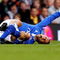 LONDON, ENGLAND - SEPTEMBER 13:  Phil Neville of Everton lies injured during the Barclays Premier League match between Fulham and Everton at Craven Cottage on September 13, 2009 in London, England.  (Photo by Ryan Pierse/Getty Images)