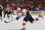 PHILADELPHIA - MARCH 26: Radek Dvorak #14 of the Florida Panthers skates against the Philadelphia Flyers on March 26, 2009 at the Wachovia Center in Philadelphia, Pennsylvania. (Photo by Bruce Bennett/Getty Images)