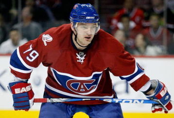 MONTREAL- MARCH 31:  Andrei Markov #79 of the Montreal Canadiens waits for a faceoff during the NHL game against the Chicago Blackhawks at the Bell Centre on March 31, 2009 in Montreal, Quebec, Canada.  The Canadiens defeated the Blackhawks 4-1.  (Photo by Richard Wolowicz/Getty Images)
