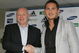 LONDON - AUGUST 13: Chief Executive of Chelsea Peter Kenyon (L) and Frank Lampard (R) shake hands after the announcment of Lampard's new five year contract at the club during the Press Conference at Stamford Bridge on August 13, 2008 in London, England (Photo by Tom Dulat/Getty Images)
