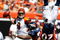 CINCINNATI, OH - SEPTEMBER 13: Quarterback Carson Palmer #9 of the Cincinnati Bengals is sacked by linebacker Andre Davis #54 of the Denver Broncos as defensive back Brian Dawkins #20 flips against the Denver Broncos at Paul Brown Stadium on September 13, 2009 in Cincinnati, Ohio. (Photo by Scott Boehm/Getty Images)