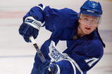 TORONTO - SEPTEMBER 29:  Jiri Tlusty #11 of the Toronto Maple Leafs warms up prior to their NHL preseason game against the St.Louis Blues at the Air Canada Centre on September 29, 2008 in Toronto, Ontario, Canada. The Leafs defeated the Blues 4-3 in shootout overtime. (Photo By Dave Sandford/Getty Images)