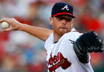ATLANTA - AUGUST 22:  Starting pitcher Tommy Hanson #48 of the Atlanta Braves pitches to the Florida Marlins on August 22, 2009 at Turner Field in Atlanta, Georgia.  (Photo by Kevin C. Cox/Getty Images)