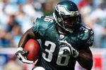 CHARLOTTE, NC - SEPTEMBER 13:  Running back Brian Westbrook #36 of the Philadelphia Eagles rushes with the ball during the NFL season opener against the Carolina Panthers at Bank of America Stadium on September 13, 2009 in Charlotte, North Carolina.  (Photo by Streeter Lecka/Getty Images)