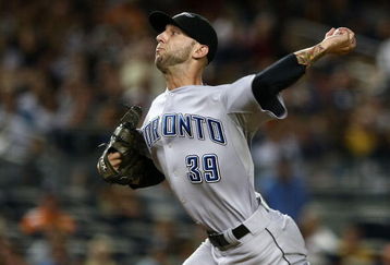NEW YORK - AUGUST 10: Jesse Carlson #39 of the Toronto Blue Jays pitches against the New York Yankees during their game on August 10, 2009 at Yankee Stadium in the Bronx borough of New York City.  (Photo by Chris McGrath/Getty Images)