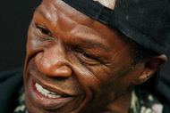LAS VEGAS - APRIL 16:  Trainer Floyd Mayweather Sr. talks with the press on April 16, 2009 in Las Vegas, Nevada. Mayweather's fighter, Ricky Hatton of Great Britain will fight Manny Pacquiao of the Philippines on May 2, 2009 at the MGM Grand Garden Arena.  (Photo by Isaac Brekken/Getty Images)