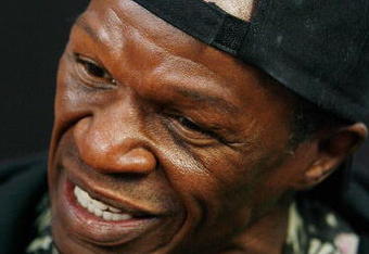 LAS VEGAS - APRIL 16:  Trainer Floyd Mayweather Sr. talks with the press on April 16, 2009 in Las Vegas, Nevada. Mayweather's fighter, Ricky Hatton of Great Britain will fight Manny Pacquiao of the Philippines on May 2, 2009 at the MGM Grand Garden Arena.  (Photo by Isaac Brekken/Getty Images)