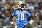 NASHVILLE, TN - SEPTEMBER 3: Vince Young #10 of the Tennessee Titans looks on against the Green Bay Packers during a preseason NFL game at LP Field on September 3, 2009 in Nashville, Tennessee. The Titans beat the Packers 27-13. (Photo by Joe Murphy/Getty Images) 