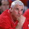 17 Mar 2000: Head Coach Bobby Knight of the Indiana Hoosiers looks somber as he watches the action from the bench during round one of the NCAA Tournament Game against the Pepperdine Wave at the HSBC Arena in Buffalo, New York. The Wave defeated the Hoosiers 77-57. Mandatory Credit: Rick Stewart /Allsport