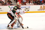 ANAHEIM, CA - MARCH 08:  Niklas Backstrom #32 of the Minnesota Wild in goal during the game against the Anaheim Ducks on March 8, 2009 at the Honda Center in Anaheim, California.  (Photo by Harry How/Getty Images)