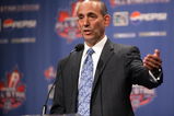 TORONTO - JULY 23:  MLS Commissioner Don Garber speaks during his state of the league press conference at the Liberty Grand on July 23, 2008 in Toronto, Canada.  (Photo by Dave Sandford/Getty Images for the MLS)