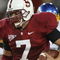 STANFORD, CA - SEPTEMBER 20: Toby Gerhart #7 of the Stanford Cardinals runs with the ball against the San Jose State Spartans at Stanford Stadium on September 20, 2008 in Stanford, California. (Photo by Jed Jacobsohn/Getty Images)