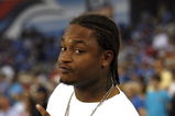 NASHVILLE, TN - SEPTEMBER 3: LenDale White of the Tennessee Titans poses for the camera against the Green Bay Packers during a preseason NFL game at LP Field on September 3, 2009 in Nashville, Tennessee. The Titans beat the Packers 27-13. (Photo by Joe Murphy/Getty Images) 