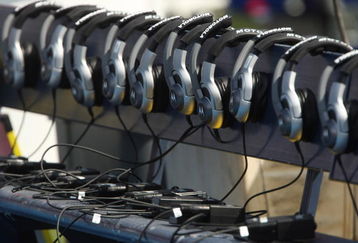 SAN DIEGO - AUGUST 25:  Coaches headsets are placed on the San Diego Chargers bench in preparation for the game with the Seattle Seahawks on August 25, 2008 at Qualcomm Stadium in San Diego, California.  The Chargers won 18-17.  (Photo by Stephen Dunn/Getty Images)