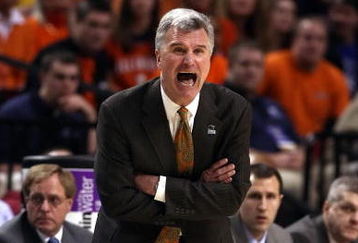 PORTLAND, OR - MARCH 19:  Head coach Bruce Weber of the Illinois Fighting Illini reacts from the sideline in the second half against the Western Kentucky Hilltoppers during the first round of the NCAA Division I Men's Basketball Tournament at the Rose Garden on March 19, 2009 in Portland, Oregon.  (Photo by Jonathan Ferrey/Getty Images)