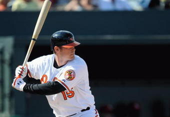 FORT LAUDERDALE, FL - FEBRUARY 26: Matt Wieters #15 of the Baltimore Orioles bats against the St. Louis Cardinals during a spring training game at Fort Lauderdale Stadium on February 26, 2009 in Fort Lauderdale, Florida. (Photo by Rob Tringali/Getty Images)