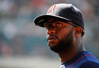 ANAHEIM, CA - JULY 26:  Denard Span #2 of the Minnesota Twins of the Minnesota Twins watches the game against the Los Angeles Angels of Anaheim at Angels Stadium on July 26, 2009 in Anaheim, California. (Photo by Harry How/Getty Images)