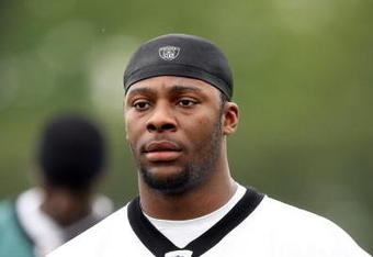 PHILADELPHIA - MAY 1: Linebacker Charleston Hughes #52 of the Philadelphia Eagles looks on during minicamp practice at the NovaCare Complex on May 1, 2009 in Philadelphia, Pennsylvania. (Photo by Hunter Martin/Getty Images)