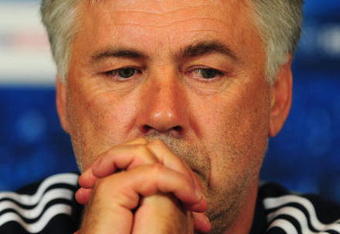 COBHAM, SURREY - SEPTEMBER 14:  Manager Carlo Ancelotti attends a Chelsea Press Conference at the Chelsea training ground on September 14, 2009 in Cobham, Surrey.  (Photo by Mike Hewitt/Getty Images)