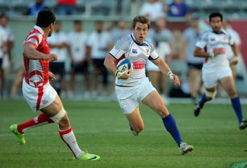 COMMERCE CITY, CO - JUNE 21:  Chris Wyles #15 of the USA Eagles runs the ball against Georgia during the Churchill Cup 5th/6th Play Off at Dick's Sporting Goods Park on June 21, 2009 in Commerce City, Colorado. The USA Eagles defeated Georgia 31-13 to capture fifth place in the Churchill Cup.  (Photo by Doug Pensinger/Getty Images)