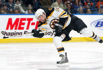 UNIONDALE, NY - APRIL 12:  Phil Kessel #81 of the Boston Bruins skates against the New York Islanders on April 12, 2009 at Nassau Coliseum in Uniondale, New York. The Bruins won the game 6-2.  (Photo by Jim McIsaac/Getty Images)