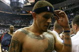 ORLANDO, FL - MAY 30: Delonte West #13 of the Cleveland Cavaliers walks off the court after being defeated by the Orlando Magic in Game Six of the Eastern Conference Finals during the 2009 Playoffs at Amway Arena on May 30, 2009 in Orlando, Florida. NOTE TO USER: User expressly acknowledges and agrees that, by downloading and or using this photograph, User is consenting to the terms and conditions of the Getty Images License Agreement  (Photo by Elsa/Getty Images)