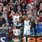 BURNLEY, ENGLAND - SEPTEMBER 19:   David Nugent of Burnley celebrates his second goal with team mate Chris Eagles during the Barclays Premier League match between Burnley and Sunderland at Turf Moor on September 19, 2009 in Burnley, England.  (Photo by Mark Thompson/Getty Images)