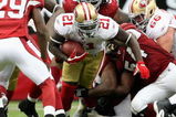 GLENDALE, AZ - SEPTEMBER 13:  Runningback Frank Gore #21 of the San Francisco 49ers rushes the football during the NFL game against the Arizona Cardinals at the Universtity of Phoenix Stadium on September 13, 2009 in Glendale, Arizona. The 49ers defeated the Cardinals 20-16.  (Photo by Christian Petersen/Getty Images)
