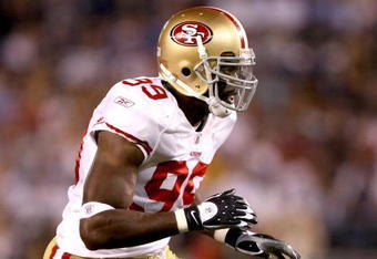 SAN DIEGO - SEPTEMBER 04:  Linebacker Manny Lawson #99 of the San Francisco 49ers plays against the San Diego Chargers on September 4, 2009 at Qualcomm Stadium in San Diego, California.  The Chargers won 26-7.  (Photo by Stephen Dunn/Getty Images)