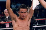 3 Dec 1994:  Juan Marquez celebrates after a bout against Israel Gonzales in Las Vegas, Nevada. Mandatory Credit: Holly Stein  /Allsport