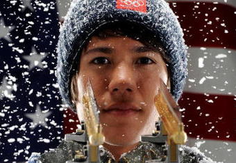 LOS ANGELES, CA - MAY 13:  Speed skater J.R. Celski poses for a portrait during the NBC/USOC Promotional Photo Shoot on May 13, 2009 at Smashbox Studios  in Los Angeles, California.  (Photo by Harry How/Getty Images)