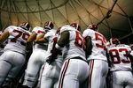 ATLANTA - SEPTEMBER 05:  The Alabama Crimson Tide enter the field to face the Virginia Tech Hokies during the Chick-fil-A Kickoff Game at Georgia Dome on September 5, 2009 in Atlanta, Georgia.  (Photo by Kevin C. Cox/Getty Images)
