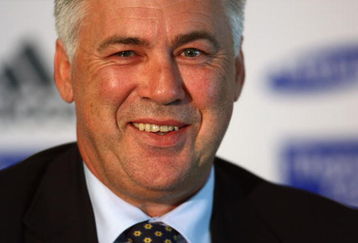 LONDON, ENGLAND - JULY 06:  New Chelsea manager Carlo Ancelotti faces the media during a press conference at Stamford Bridge on July 6, 2009 in London, England.  (Photo by Mike Hewitt/Getty Images)