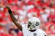 KANSAS CITY, MO - SEPTEMBER 20:  Quarterback JaMarcus Russell #2 of the Oakland Raiders celebrates after handing off for a touchdown in the final minutes of the 4th quarter during the Raiders' 13-10 victory over the Kansas City Chiefs during the game at Arrowhead Stadium on September 20, 2009 in Kansas City, Missouri.  (Photo by Jamie Squire/Getty Images)